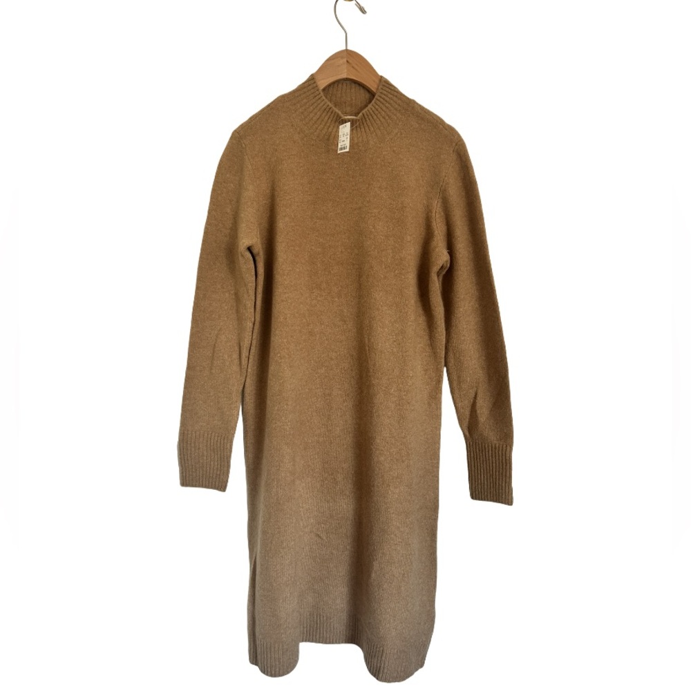 J Crew - Mockneck sweater-dress in extra-soft yarn